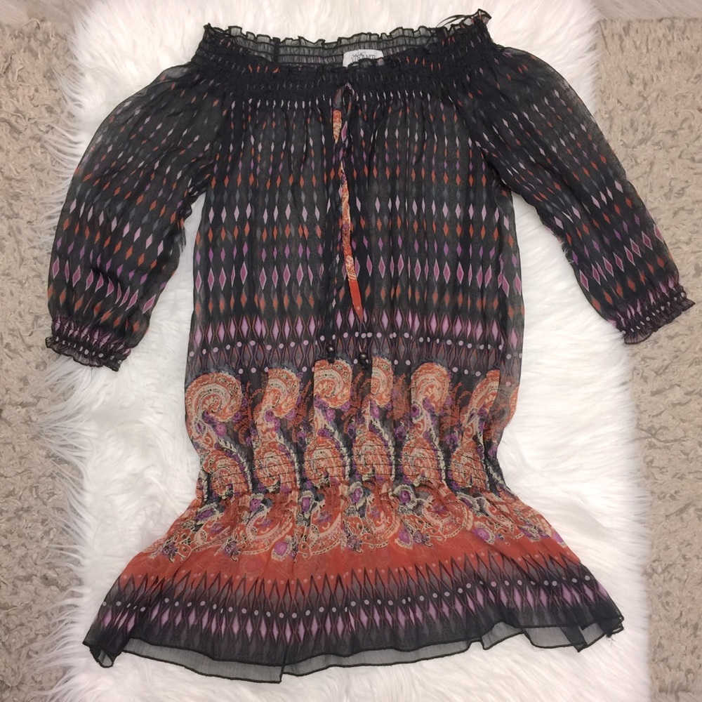 COPY - Sale🎉🎉- Tramp Off the shoulder Sheer Top
